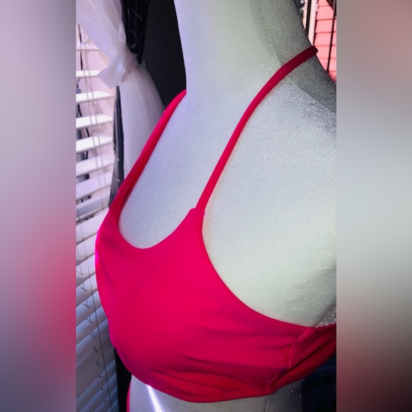 SHEIN 2Piece Frenchi Asymmetrical Top Hot Pink Bikini Set Hi Wasted Swimwear Lg - Picture 13 of 14